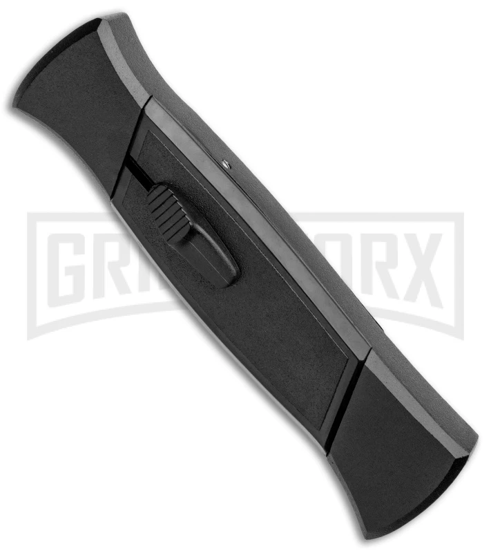 AKC 777 Blackfinger Black OTF Automatic Knife - Black Tanto - Image 2
