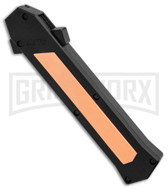 AKC F-16 Copper D/A OTF Automatic Knife - Bayo Satin Plain - Image 3