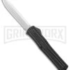 AKC F-20 Black CF D/A OTF Automatic Knife - Spear Point Satin Plain