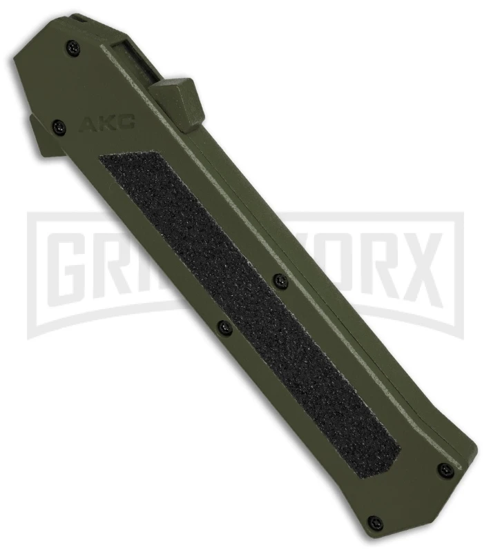 AKC F-16 OD Green D/A OTF Automatic Knife - Bayo Satin Plain - Image 3