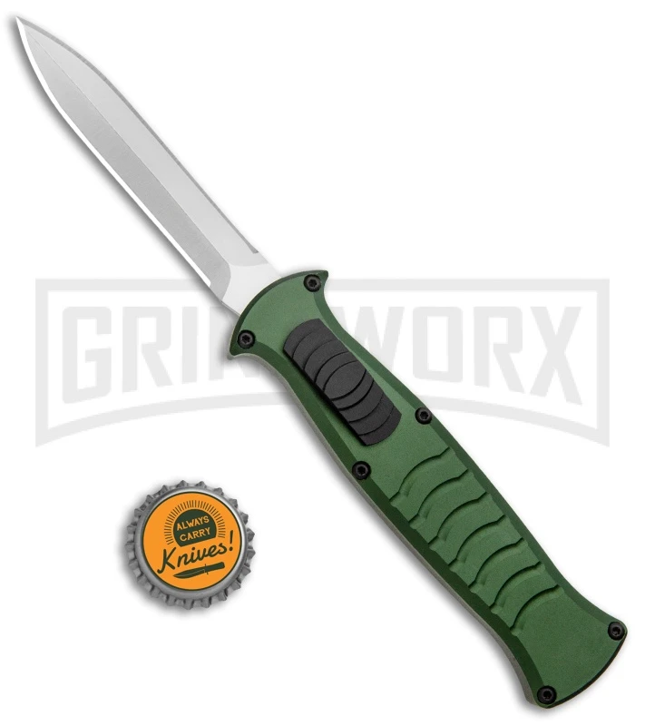 AKC X-treme EVO Green OTF Automatic Knife - Satin DE Dagger - Image 4