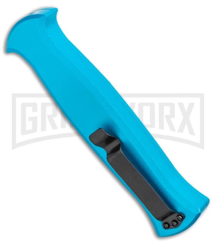 AKC X-treme EVO Blue OTF Automatic Knife - Black Plain - Image 3