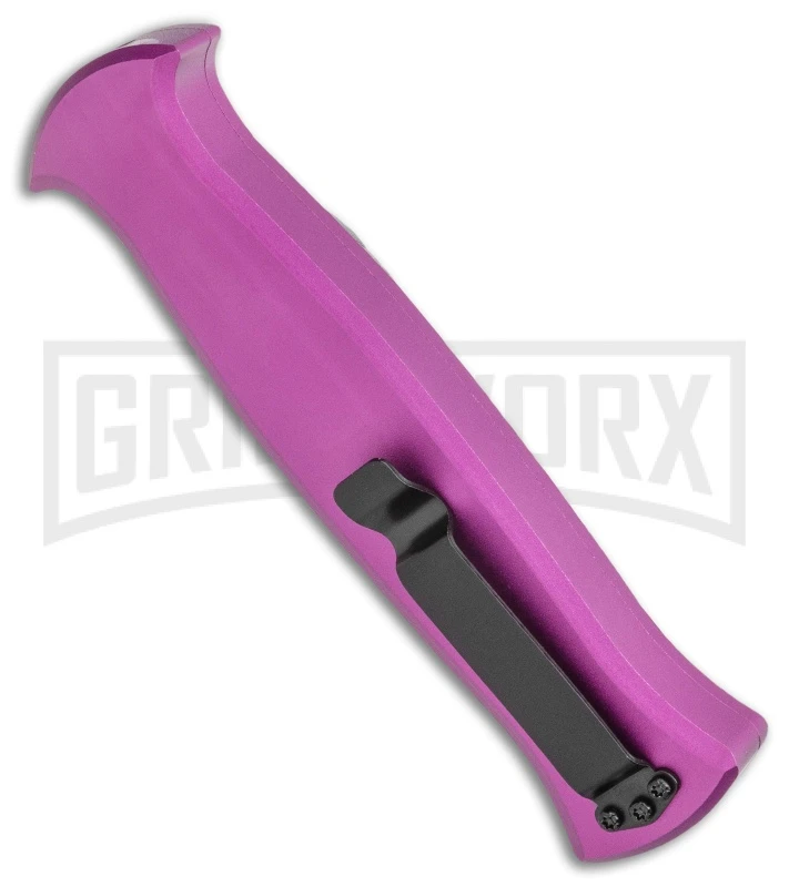 AKC X-treme EVO OTF Automatic Knife - Purple Black Plain - Image 3