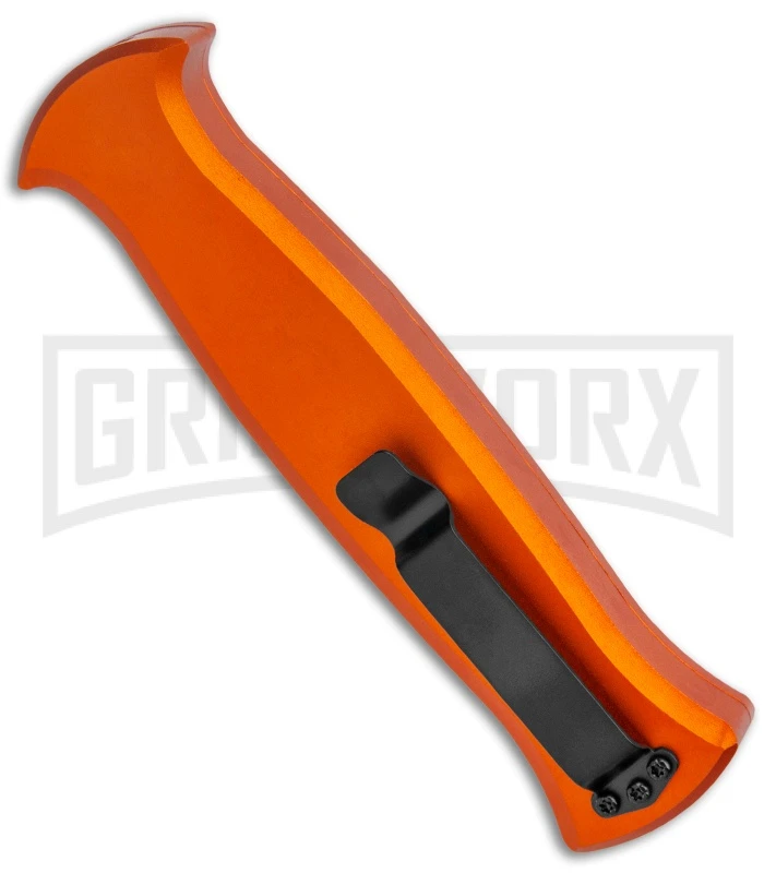 AKC X-treme EVO Orange OTF Automatic Knife - Black Plain - Image 3