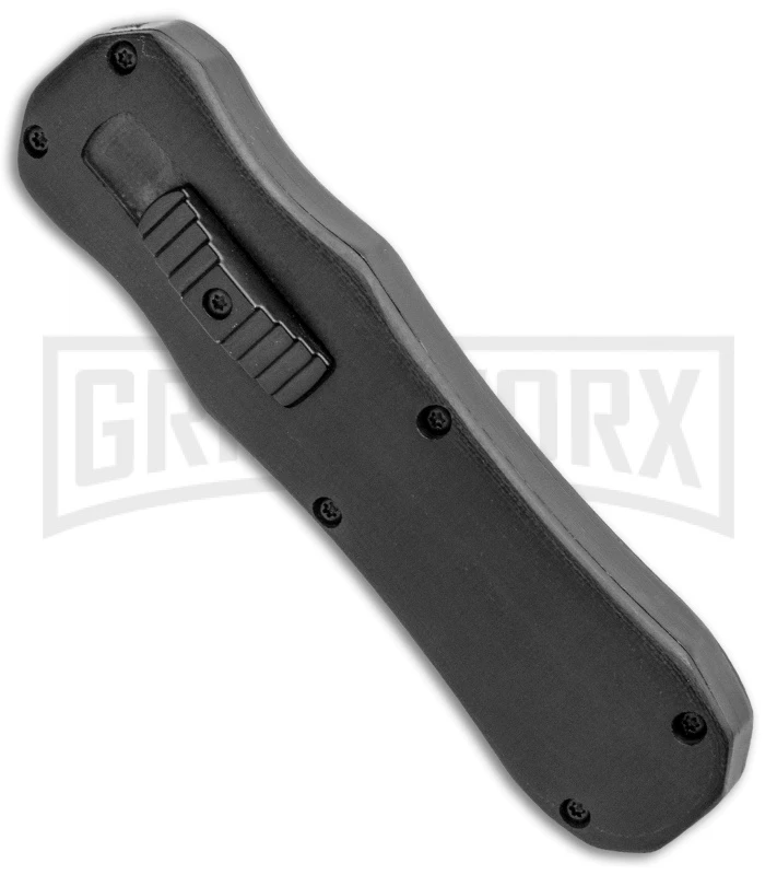Atomic D/A Black G-10 OTF Automatic Knife - Drop Point Two Tone Plain - Image 2