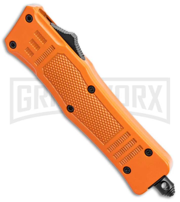 Atomic Defender Mini OTF Automatic Knife Orange - Two Tone Dagger - Image 2