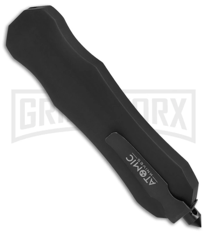 Atomic FL D/A OTF Automatic Knife - Dagger Black Plain - Image 2
