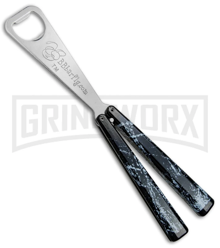 BB Barfly Scratched Metal Bottle Opener Butterfly Trainer