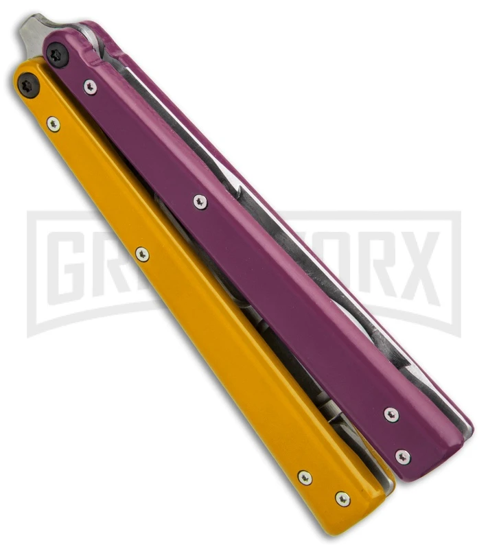 BB Barfly Pro Purple/Yellow Bottle Opener Butterlfy Trainer - Image 2