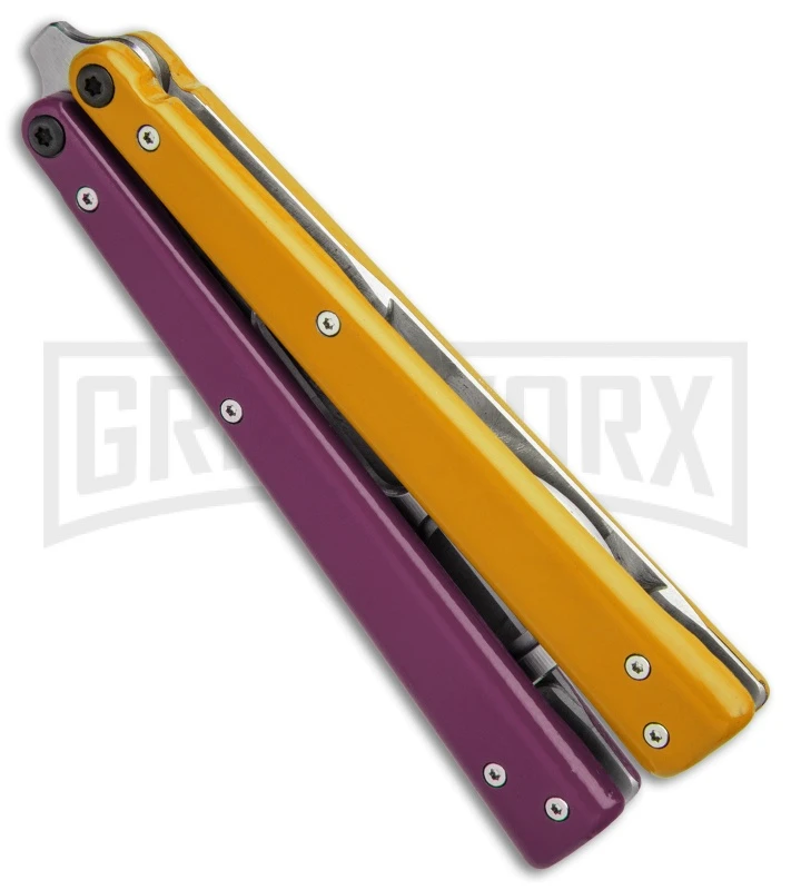 BB Barfly Pro Purple/Yellow Bottle Opener Butterlfy Trainer - Image 3
