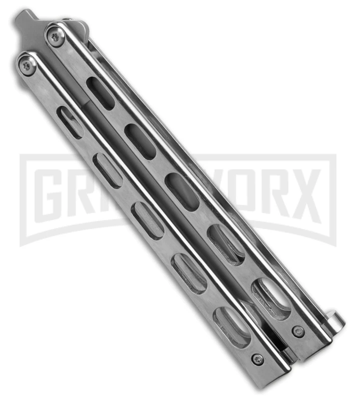 Bear & Son Knives SS14 Stainless Steel Butterfly Knife - Clip Point Bead Blast - Image 2
