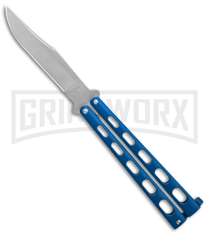 Bear & Son 114BL & 114BLTR Blue Butterfly Knife 2-Pack - Image 2