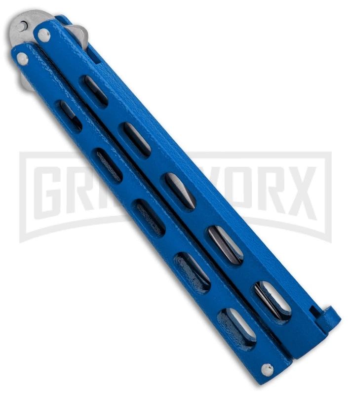 Bear & Son 114BL & 114BLTR Blue Butterfly Knife 2-Pack - Image 3