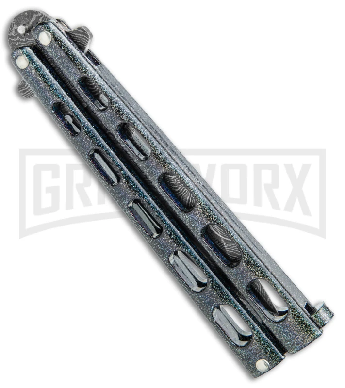 Bear & Son 115GXD Galaxy Butterfly Knife - Damascus Plain - Image 3