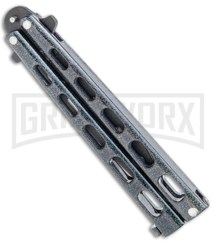 Bear & Son 115 Galaxy Butterfly Knife - Black Dull - Image 2