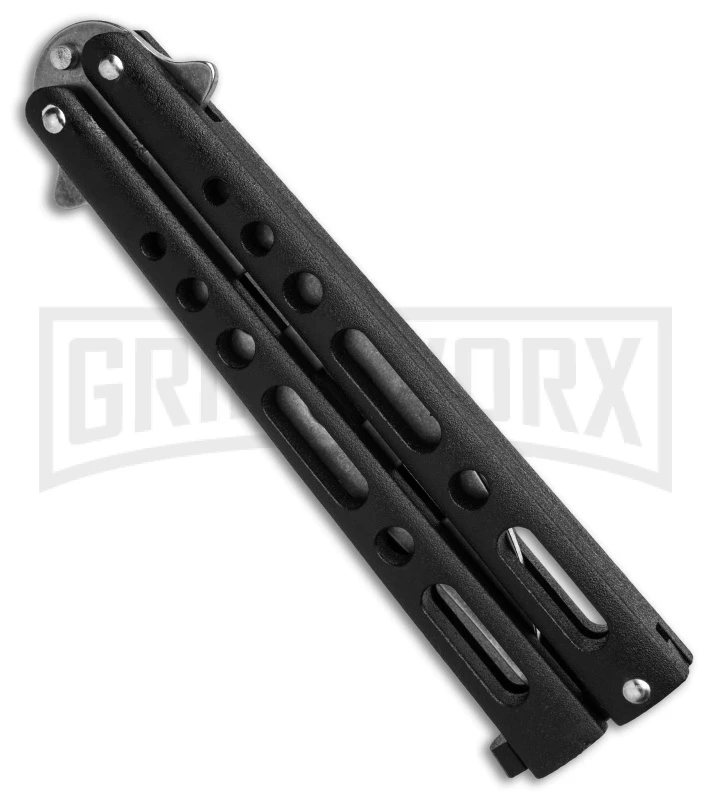 Benchmark Black Butterfly Trainer Knife - Stonewash Dull - Image 3
