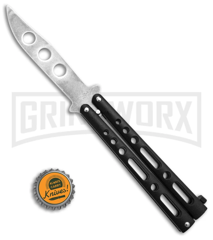 Benchmark Black Butterfly Trainer Knife - Stonewash Dull - Image 4