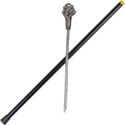 Restrained Corruption Dragon Demon Claw Handmade Costume Walking Sword Cane W/ Replaceable Translucent Orb