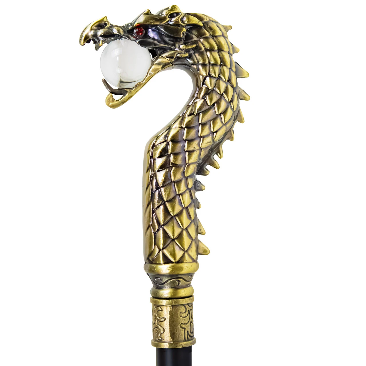 Clangorous Soul Embellished Dragon Handle Hidden Blade Sword Cane - Image 2
