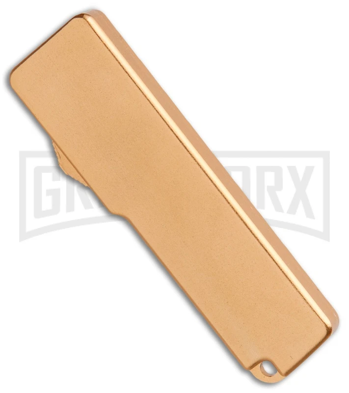 Chud Gold OTF Automatic Knife - Black Tanto Plain - Image 3