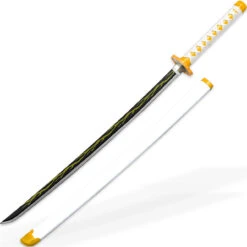 Art Of Thunder Yellow Nichirin Katana | Kimetsu No Yaiba Agatsuma Zenitsu Replica Polyurethane Foam Sword
