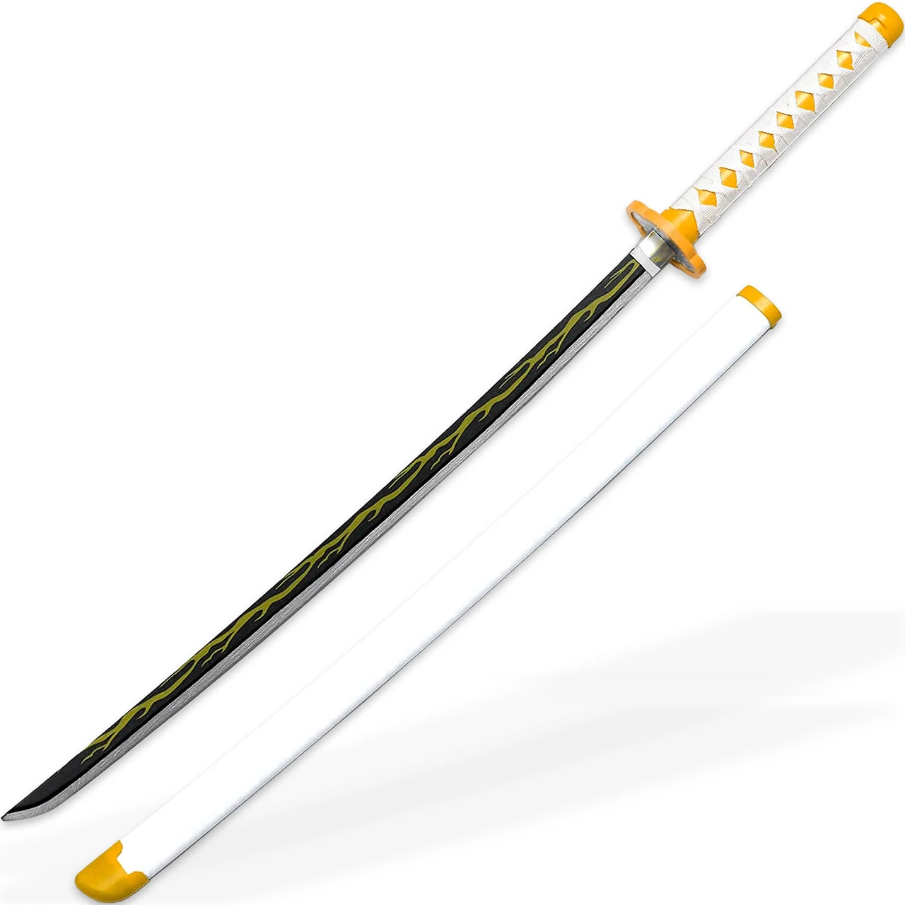 Art Of Thunder Yellow Nichirin Katana | Kimetsu No Yaiba Agatsuma Zenitsu Replica Polyurethane Foam Sword