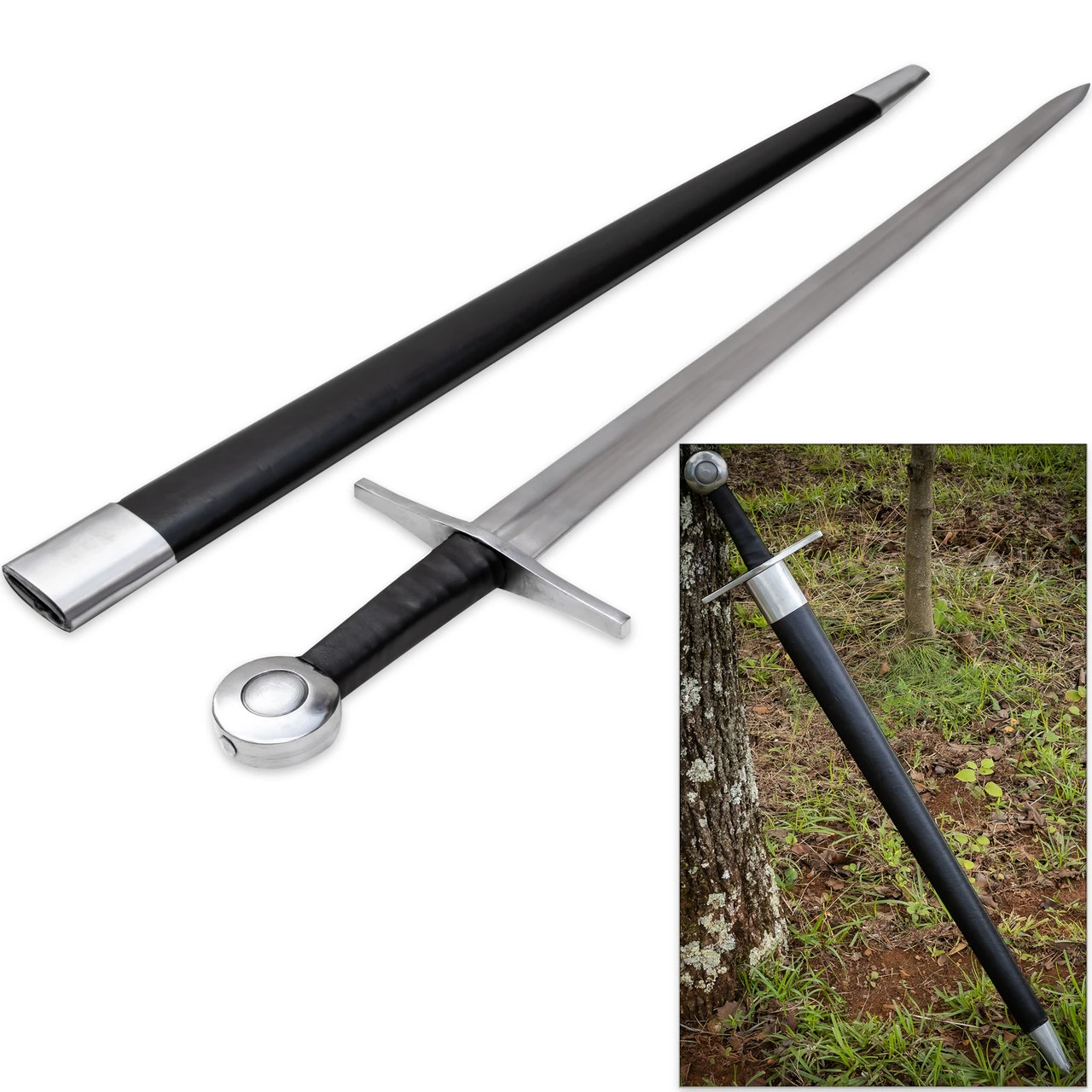 Age Of Chivalry EN45 Carbon Steel Medieval Knightly Battle Ready Sword - Image 3