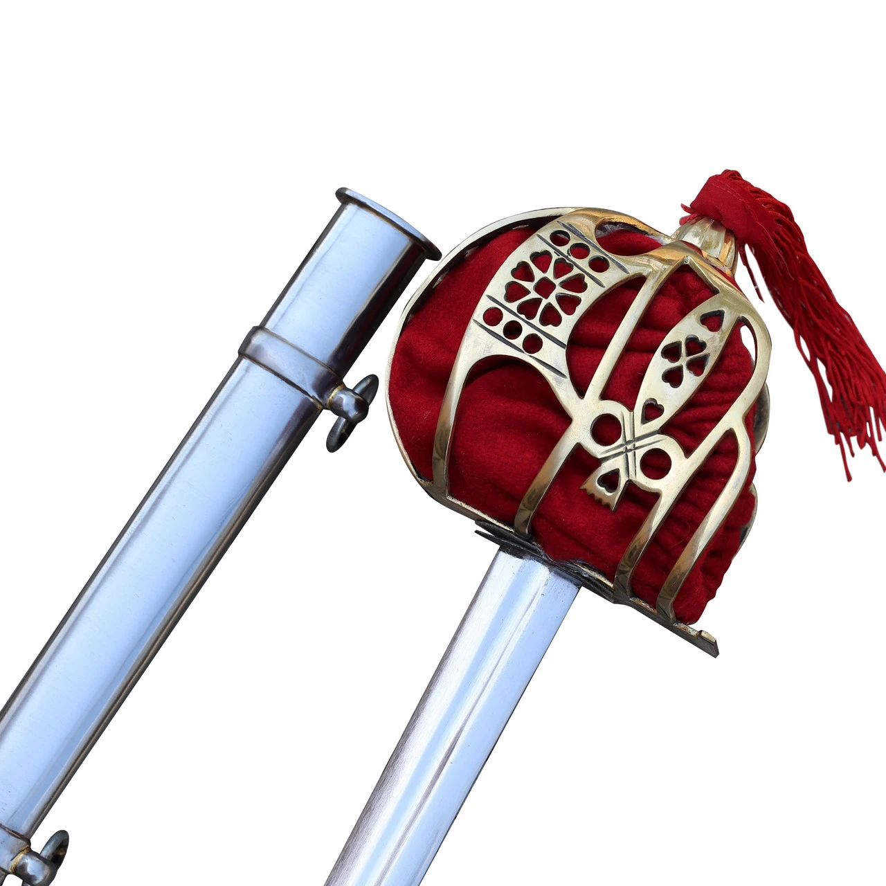 Basket Hilted Historical Replica Scottish Broad Sword - Image 4