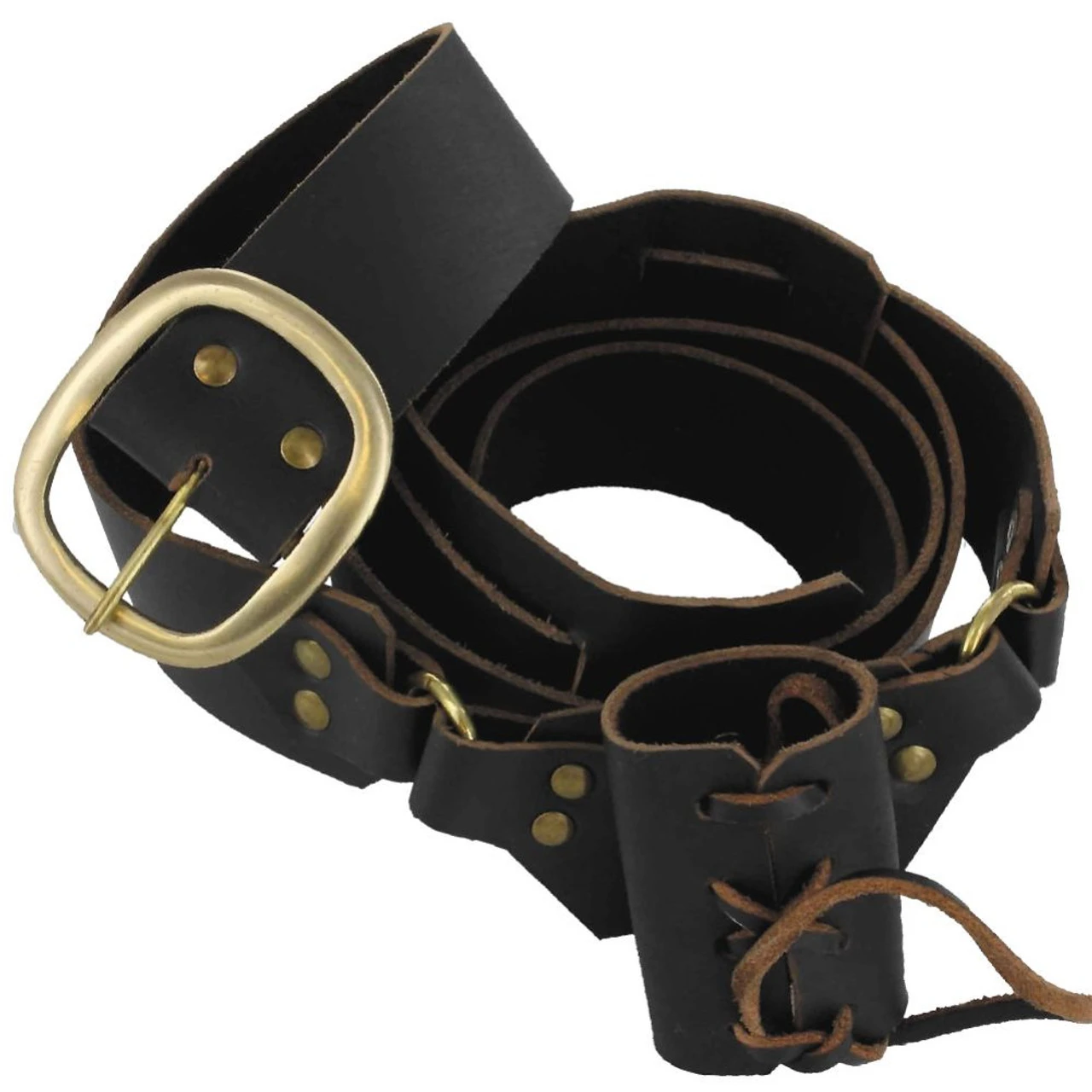 Sword Waist Hanger Leather Baldric - Image 2