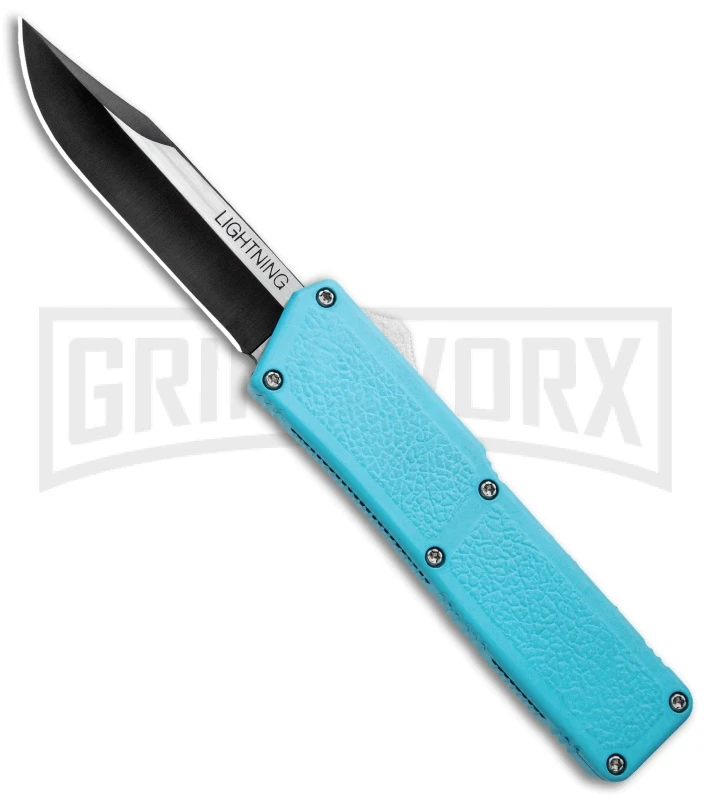 Lightning Nutnfancy Exclusive Powder Blue D/A OTF Automatic - Clip Two Tone