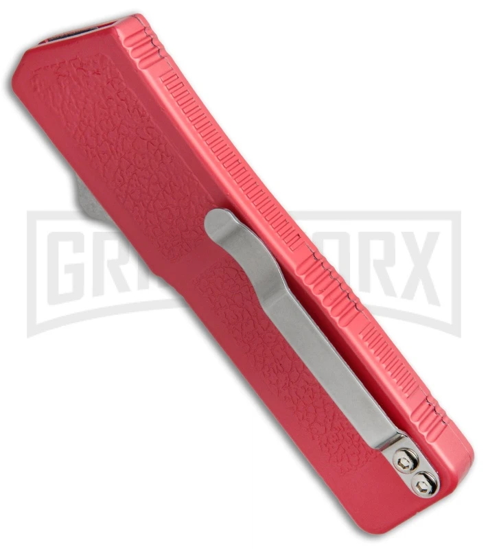 Lightning Pink D/A OTF Automatic Knife - Black Plain - Image 3