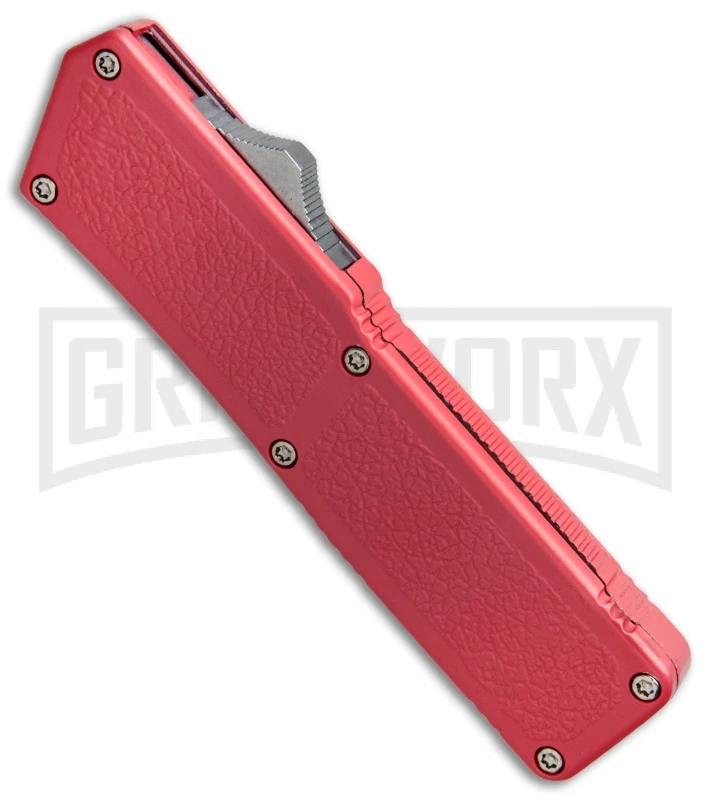 Lightning Pink D/A OTF Automatic Knife - Black Plain - Image 2