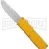 Lightning Yellow D/A OTF Automatic Knife - Satin Serr