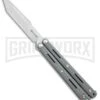 Maxace Knives Balisong Serpent Striker II Gray G-10 - Satin Tanto Plain