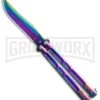 Rainbow Balisong Butterfly Knife