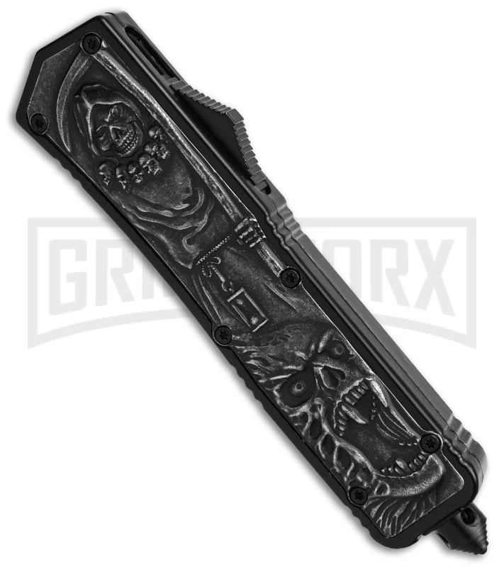 Grim Reaper / Banshee Automatic OTF Knife - Dagger Two Tone Plain - Image 2