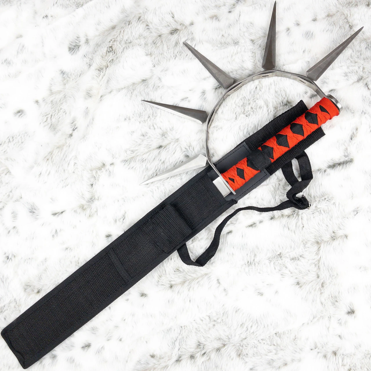 Focus Split Ninja Sword With Spiked Hand Guard - Image 3