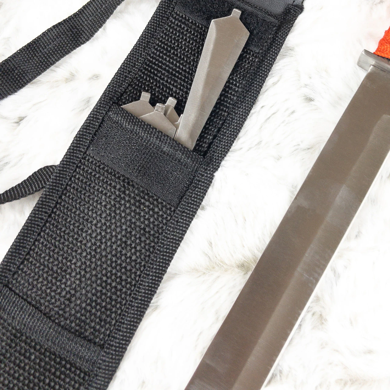 Focus Split Ninja Sword With Spiked Hand Guard - Image 6