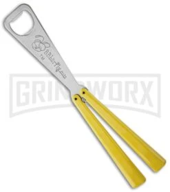 BB Barfly Yellow Bottle Opener Butterly Trainer - Satin