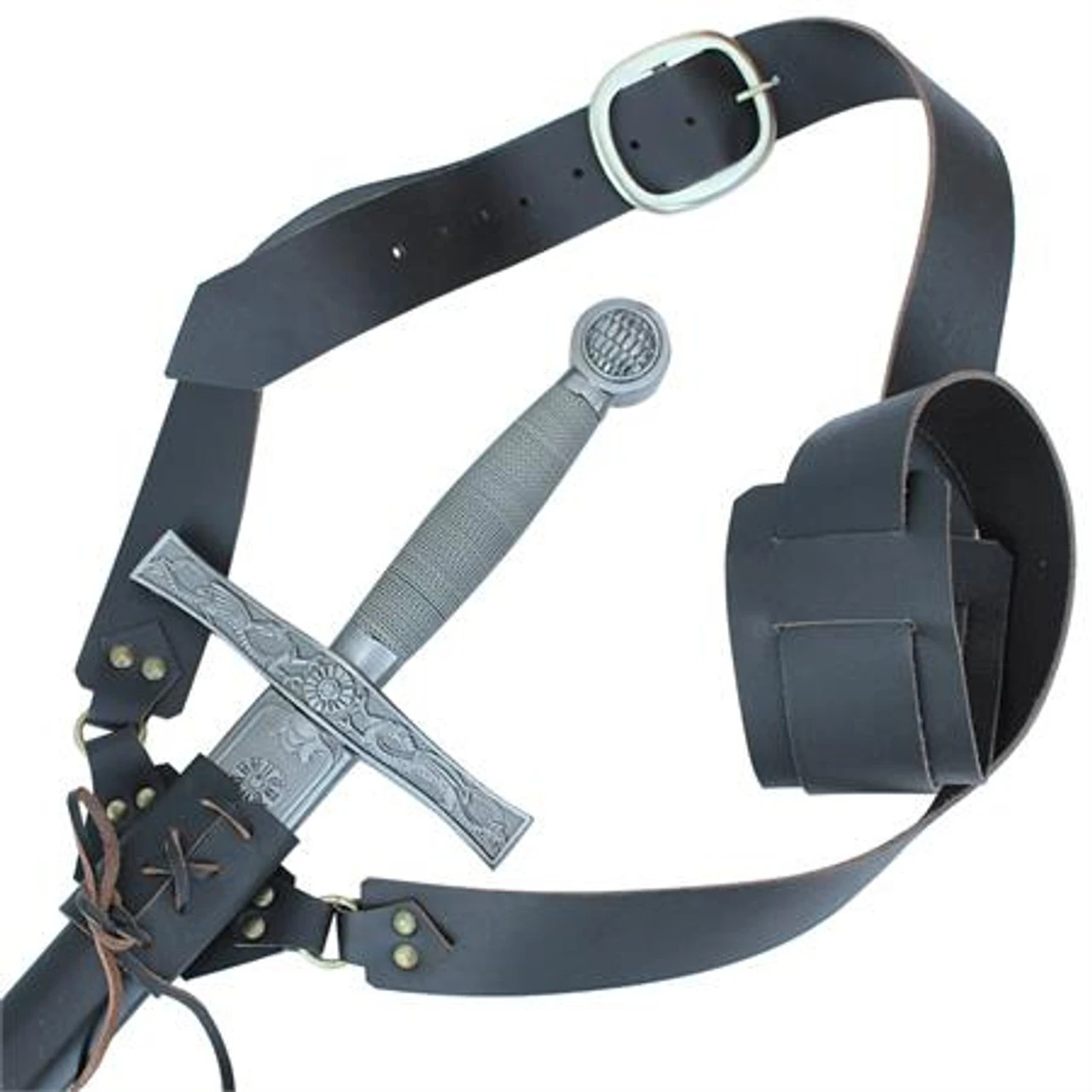 Sword Waist Hanger Leather Baldric